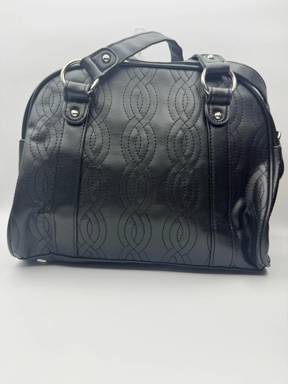 Bella Russo NEW Black Satchel Shoulder & Crossbody Bag Organizer Tote NEW